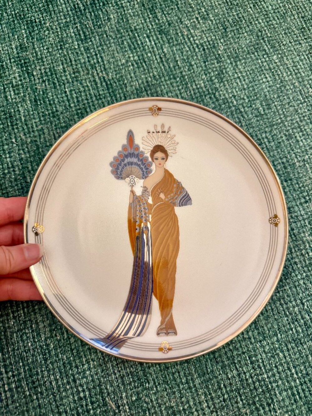 House of Erté "Athena" Franklin Mint Limited Edition Display Plate